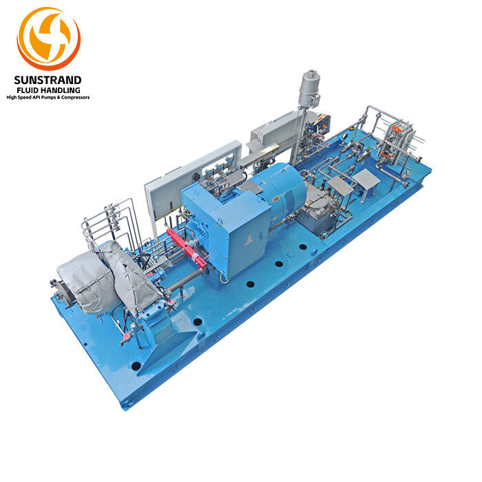Integrally Geared Multi Stage Process Gas Compressors LF 2X80 Base ...